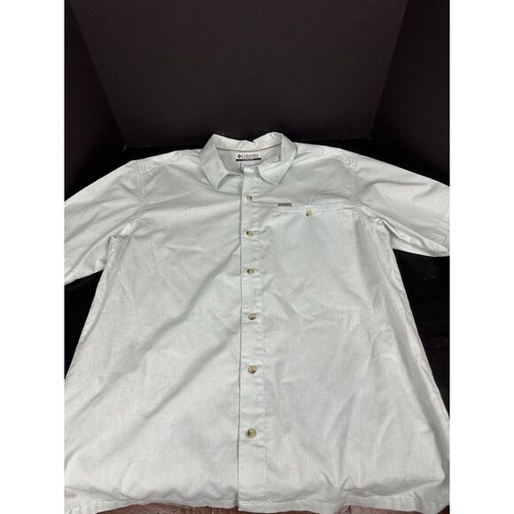 Columbia Other - Columbia Sportswear Co. Short Sleeve Collared Shirt ~ Men's Large L ~ Green